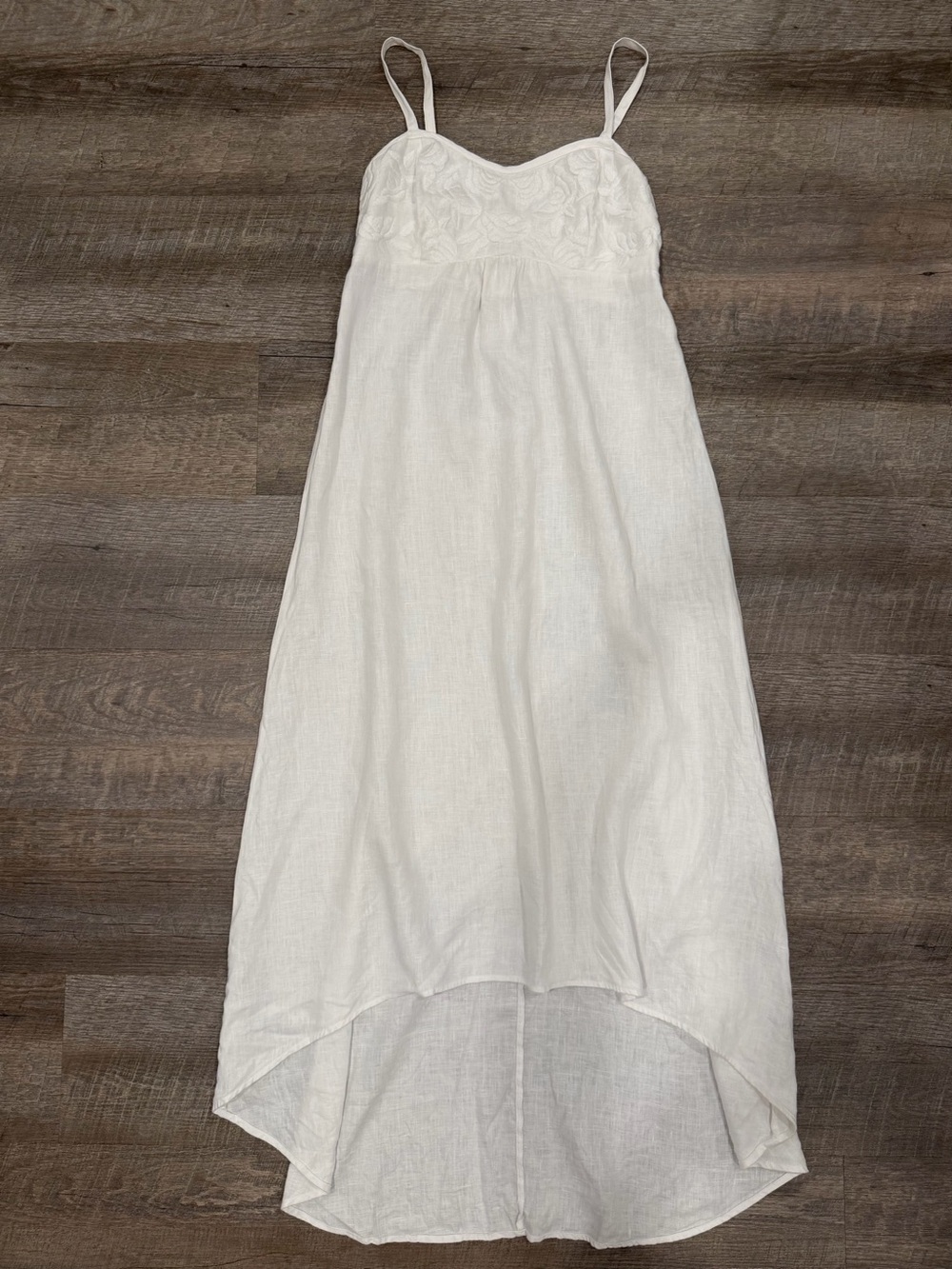 Tommy Bahama White Linen Maxi Dress Size S Coastal Cottagecore Beach Boho - Picture 2 of 9